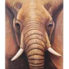 MCW Ölgemälde Nahaufnahme Elefant Handgemalt* Wanddekoration