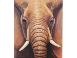 MCW Ölgemälde Nahaufnahme Elefant Handgemalt* Wanddekoration