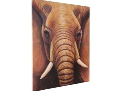 MCW Ölgemälde Nahaufnahme Elefant Handgemalt* Wanddekoration