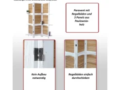 MCW Paravent Aberdeen mit Regalböden* Möbelserien