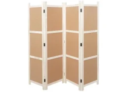 MCW Paravent G52 Braun 4 Panele 166x160cm* Pinnwände