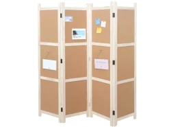 MCW Paravent G52 Braun 4 Panele 166x160cm* Pinnwände