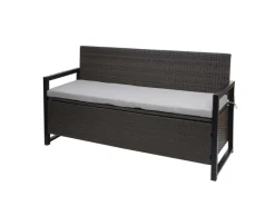 MCW Poly-Rattan 3er Sitzbank F39 Kissen