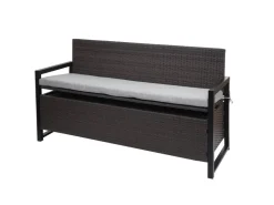 MCW Poly-Rattan 3er Sitzbank F39 Kissen