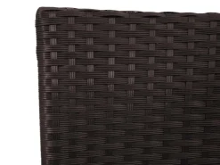 MCW Poly-Rattan Sitzbank mit Tisch E24 Kissen Creme* Kissen