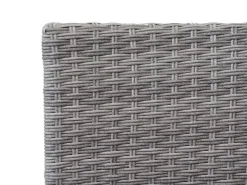 MCW Poly-Rattan Sitzbank mit Tisch E24 Kissen Creme* Kissen