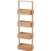 MCW Regal B78 4 Körbe Bambus* Holzregale