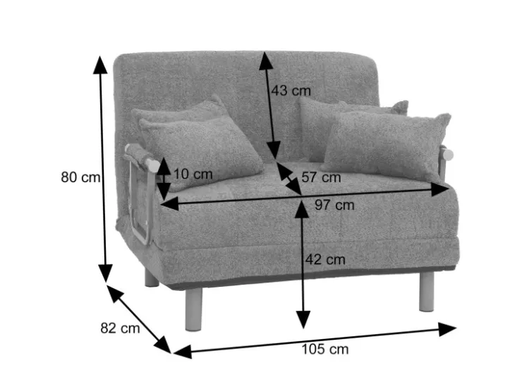 MCW Schlafsessel K29 Stoff Cord 330g/m²* Kissenbezüge|Sofas