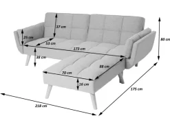 MCW Schlafsofa K18 Stoff/Textil* Sofas