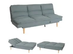 MCW Schlafsofa M79 Stoff/Textil Blau-Grau* Sofas