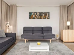 MCW Schlafsofa M79 Stoff/Textil Blau-Grau* Sofas
