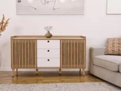 MCW Sideboard M48 Schubladen Weiß