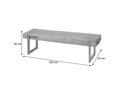 MCW Sitzbank A15 160cm
