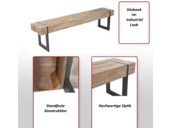 MCW Sitzbank A15 farben 160cm* Sitzbänke|Klarlacke