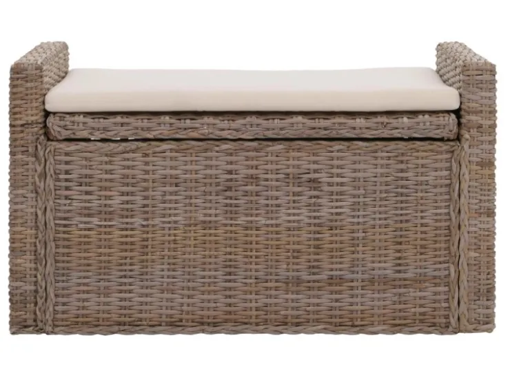 MCW Sitzbank Genua Rattan Staufach