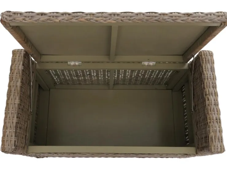 MCW Sitzbank Genua Rattan Staufach