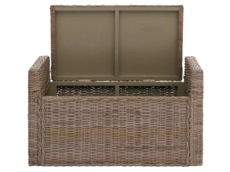 MCW Sitzbank Genua Rattan Staufach
