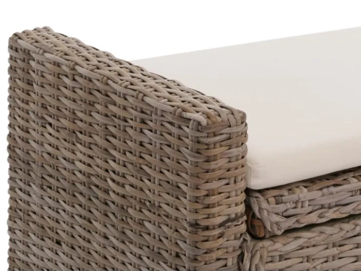 MCW Sitzbank Genua Rattan Staufach
