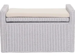 MCW Sitzbank Genua Rattan Staufach