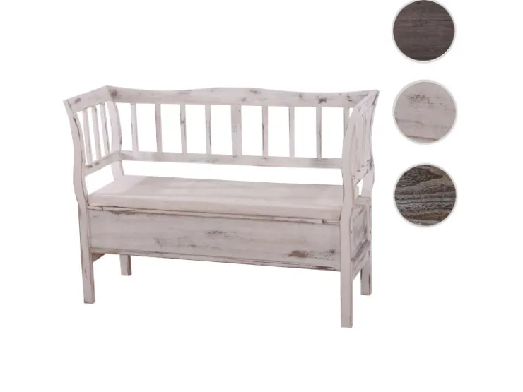 MCW Sitzbank H207 Staufach Shabby-Look Shabby