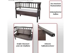 MCW Sitzbank H207 Staufach Shabby-Look Shabby