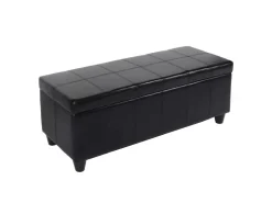MCW Sitzbank mit Aufbewahrung Arezzo LEDER 112x45x45cm* Aufbewahrung