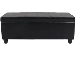 MCW Sitzbank mit Aufbewahrung Arezzo LEDER 112x45x45cm* Aufbewahrung