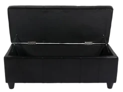 MCW Sitzbank mit Aufbewahrung Arezzo LEDER 112x45x45cm* Aufbewahrung