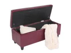 MCW Sitzbank mit Aufbewahrung Arezzo LEDER 112x45x45cm