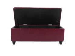 MCW Sitzbank mit Aufbewahrung Arezzo LEDER 112x45x45cm