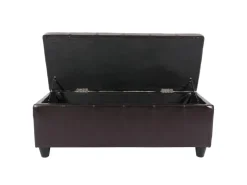 MCW Sitzbank mit Aufbewahrung Arezzo LEDER 112x45x45cm
