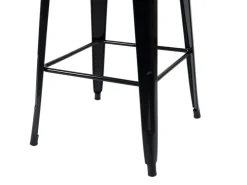 MCW Stehtisch-Set A73 inkl. Holz-Tischplatte Metall 3-teilig Schwarz* Möbelserien