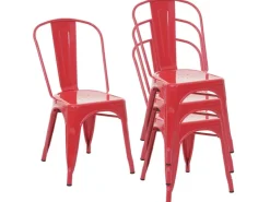 MCW Stuhl A73 Metall 4er-Set