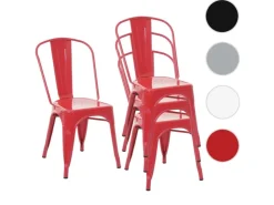 MCW Stuhl A73 Metall 4er-Set
