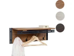 MCW Wandgarderobe A27 4 Haken 3D-Struktur Wild-Optik* Garderoben