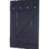 MCW Wandgarderobe D13 Dunkelgrau Shabby