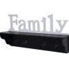 MCW Wandgarderobe D41 Family Schwarz/weiß