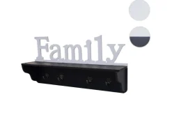 MCW Wandgarderobe D41 Family Schwarz/weiß