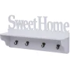 MCW Wandgarderobe D41 Sweet Home 4 Haken Weiß* Garderoben