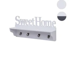 MCW Wandgarderobe D41 Sweet Home 4 Haken Weiß* Garderoben