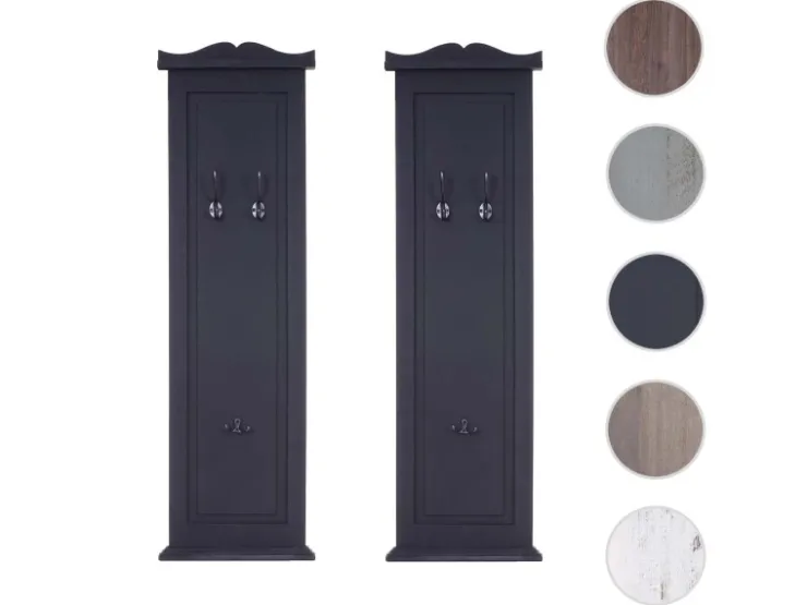 MCW Wandgarderobe H33 2er-Set Lackiert