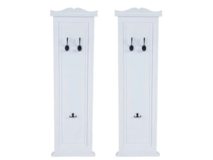MCW Wandgarderobe H33 2er-Set Lackiert
