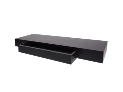 MCW Wandregal H37 Schublade 8x80x25cm* Schweberegale|Regale Schwarz