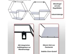 MCW Wandregal K76 43x49x11cm* Schweberegale