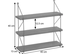 MCW Wandregal K78 40x40x13cm* Schweberegale