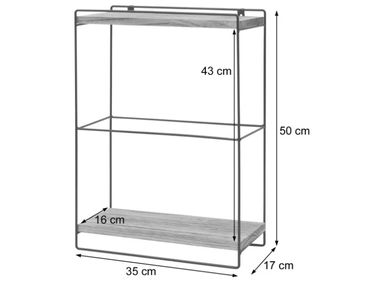 MCW Wandregal K77 50x35x17cm* Büroregale