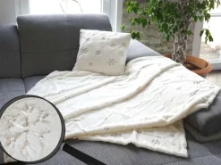 MCW Wohndecke mit Deko-Kissen Schnee 2-tlg.* Kissenbezüge|Bettwäsche