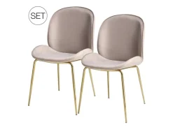 MeGusta Moderner Stuhl 2er-Set Polsterstuhl Esszimmerstuhl Emilia* Stühle