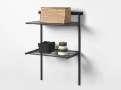 Metall-Drahtgitterboden 60 cm x 33 cm x 7,2 cm* Wandregale|Regale Schwarz