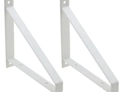Metall-Konsole Bridge 2er-Set 18,5 cm x 20,8 cm Matt-Weiß* Wandregale|Metallregale